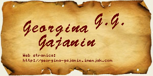 Georgina Gajanin vizit kartica